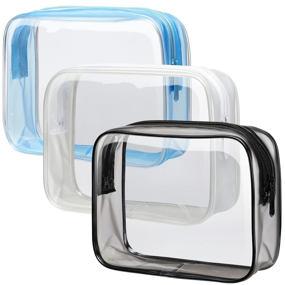 Clear Toiletry Bag - 3 Pack Tsa Approved Toiletry Bag Quart Size Bag, Travel🐻